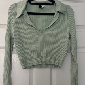 H&M Mint Green Knit Top